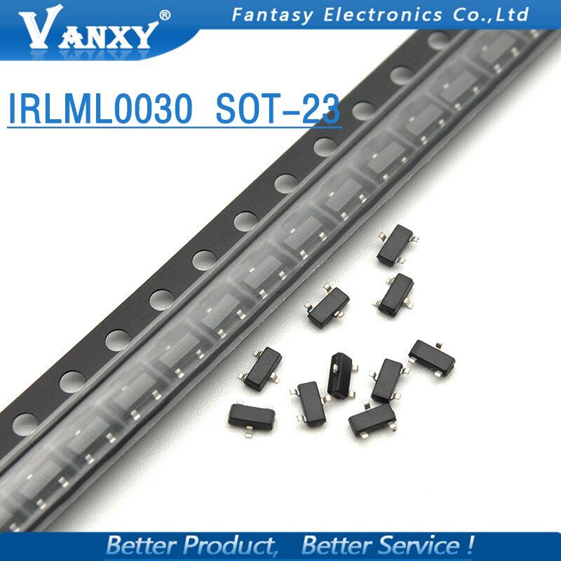 100 পিস irlml0030trpbf sot23 irlml0030tr sot-23 irlml0030 mos fet ট্রানজিস্টর