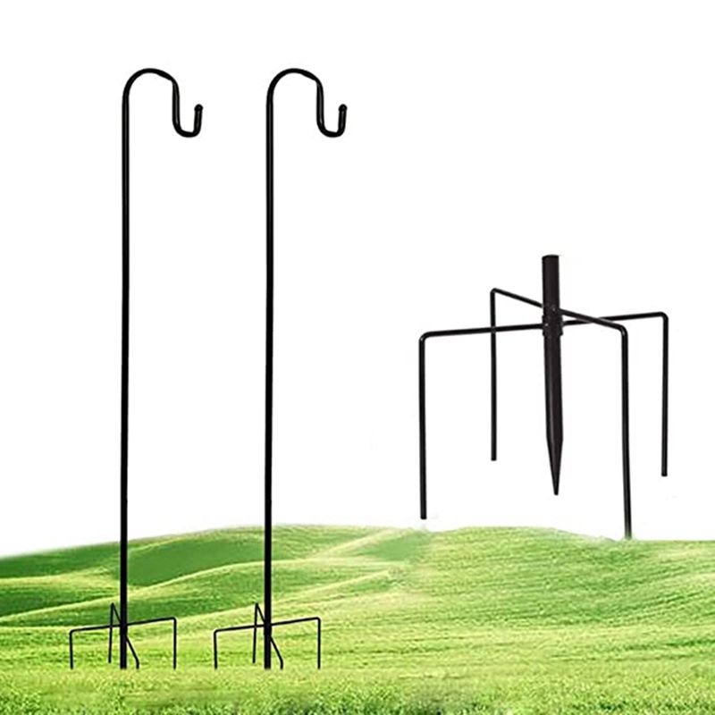 Shepherd's Hooks, 2Pack Shepherd Hook Made of Metal for Outdoor Bird Feeders Hanger, Solar Lights, Christmas Lights