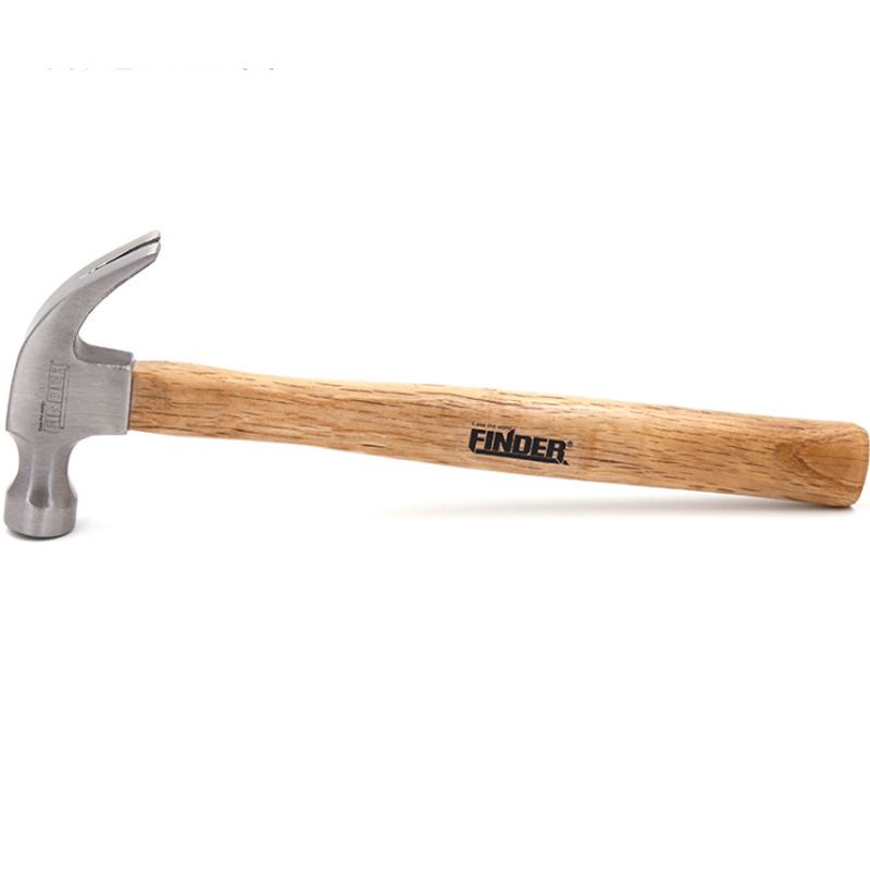 FINDER 250G Durable Construction Metalworking Household Nail Hammer Wooden Handle Hammer Repair Hand Diy Woodworking Tools