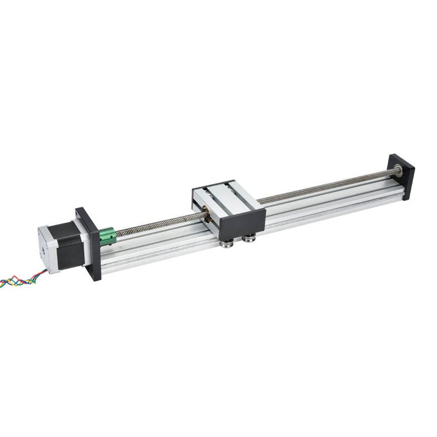 Module Guide Aluminum Alloy 0808 Ball Screw Single-Shaft Trapezoid Linear Slide Rail with 57 Motor