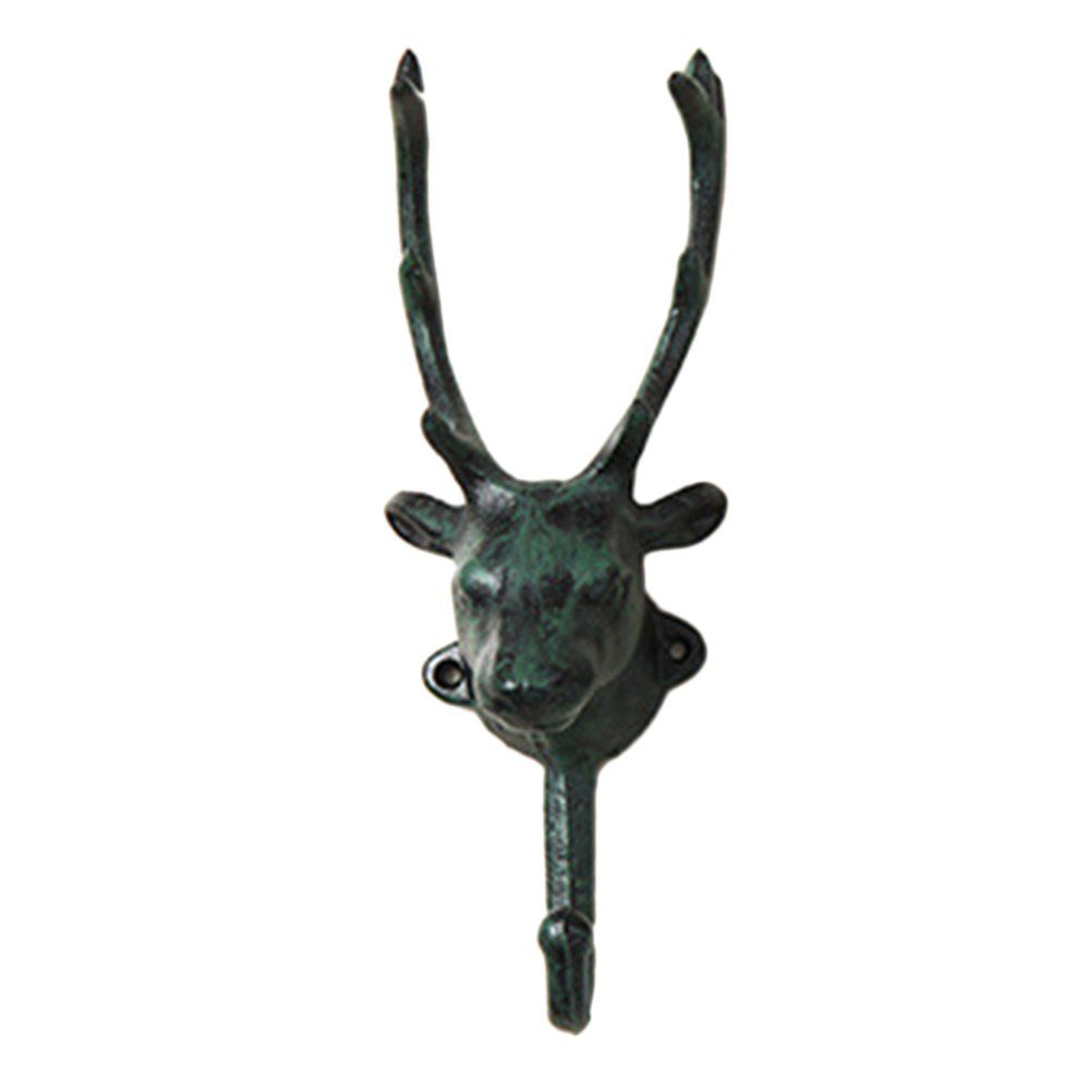 MA Creative Cast Iron Deer Head Horse Head Hook European Decorative Coat Hook