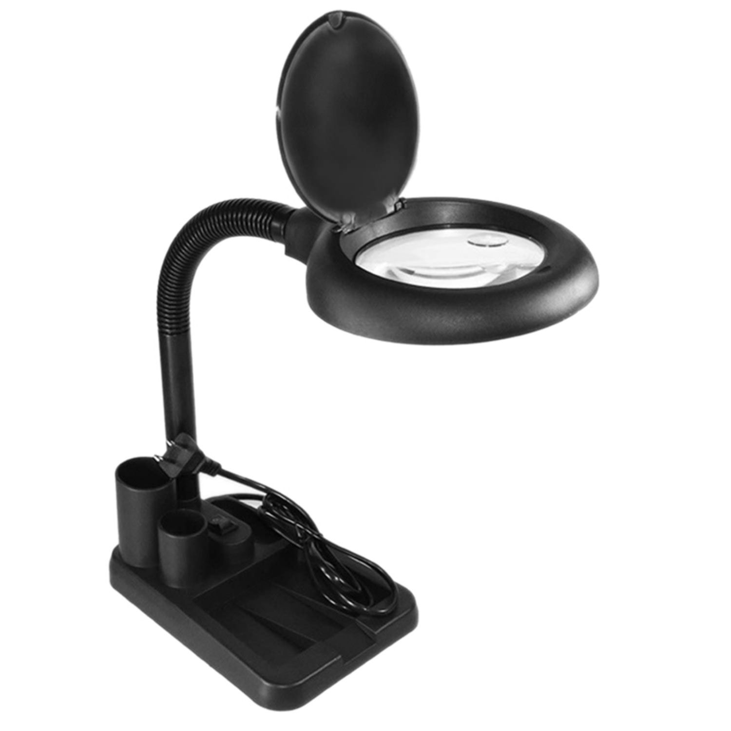 LED Magnifying Lamp 5X 10X Magnifier with Light Table and Desk Lamp Floor Stand