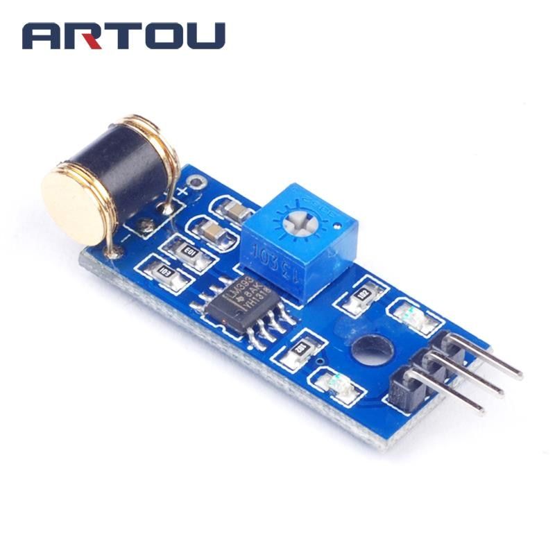 1PCS 801S Vibration Sensor Vibration Module Analog Output Sensitivity Adjustable