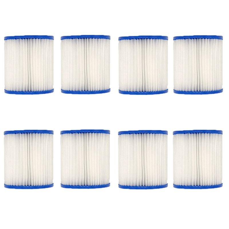 8PCS Pool Filter Cartridges Type H Replacement Swimming Pool Filter for Intex H, 29007E