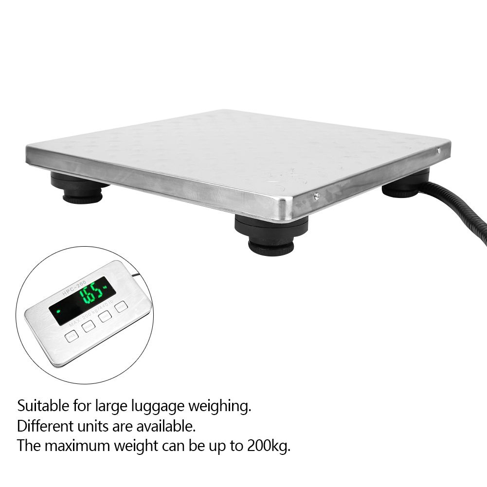 200kg / 0.05g Double Range Express Luggage Baggage Weighing Electronic Scale AHP