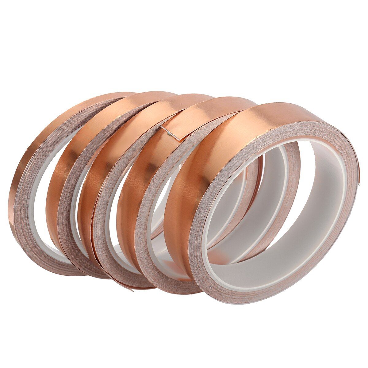 10M 6/10/12/15/20mm Single-sided Adhesive Conductive Copper Foil Tape Guitar Pickup EMI Shield Eliminate EMI Anti-static Tape