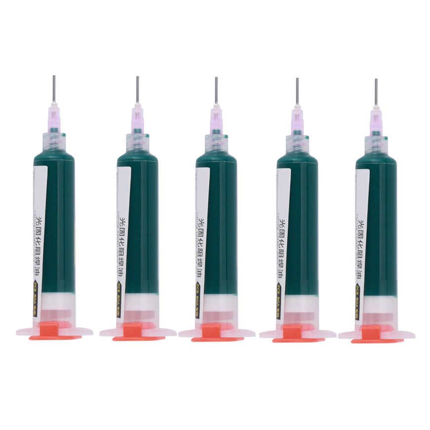10CC Solder Resist Paint 5pcs UV Curable Ink 10cc Protection for PCB Circuit Boards