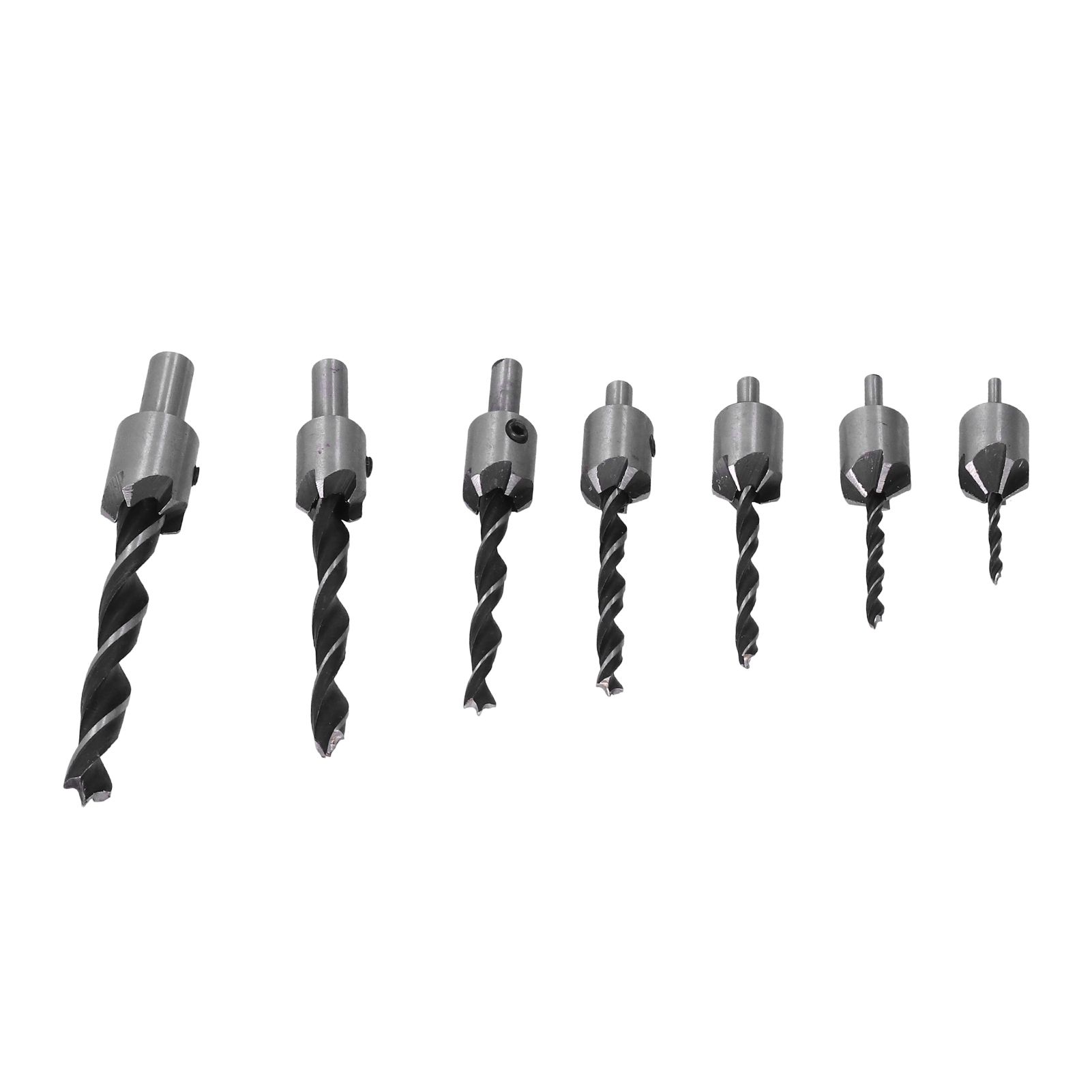7PCS Woodworking Chamfer Drilling Tool Countersink Drill Bits 3mm-10mm