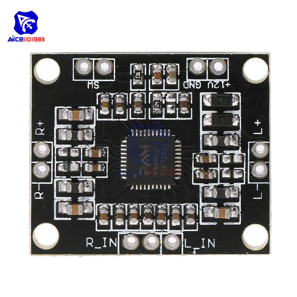 diymore PAM8610 Audio Amplifier Board 2 * 15W Digital Dual Channel Stereo Class D Amplifier Module for Arduino DC 7 -15V