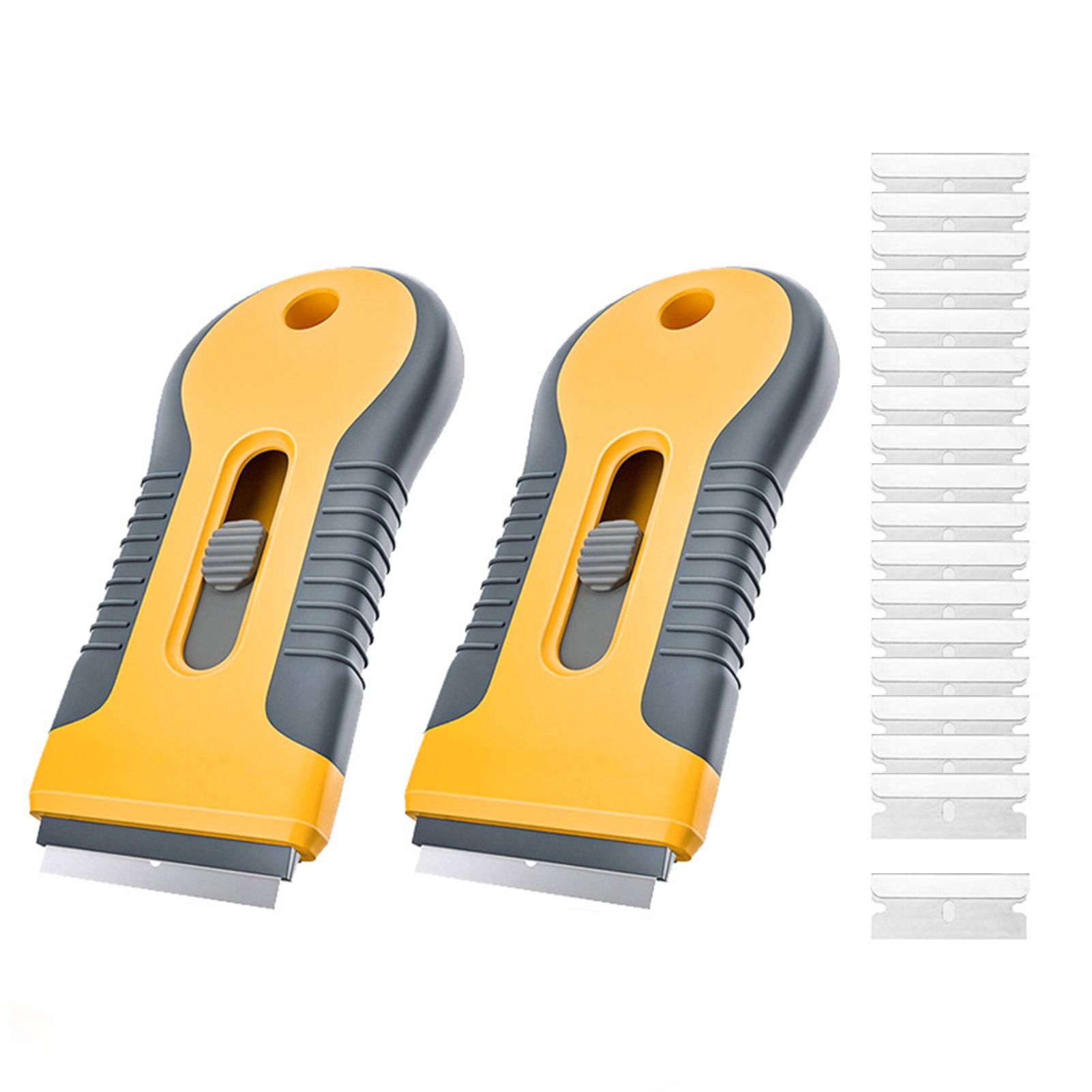 22pcs Plastic Scraper with Blades Portable Plastic Razor Scraper