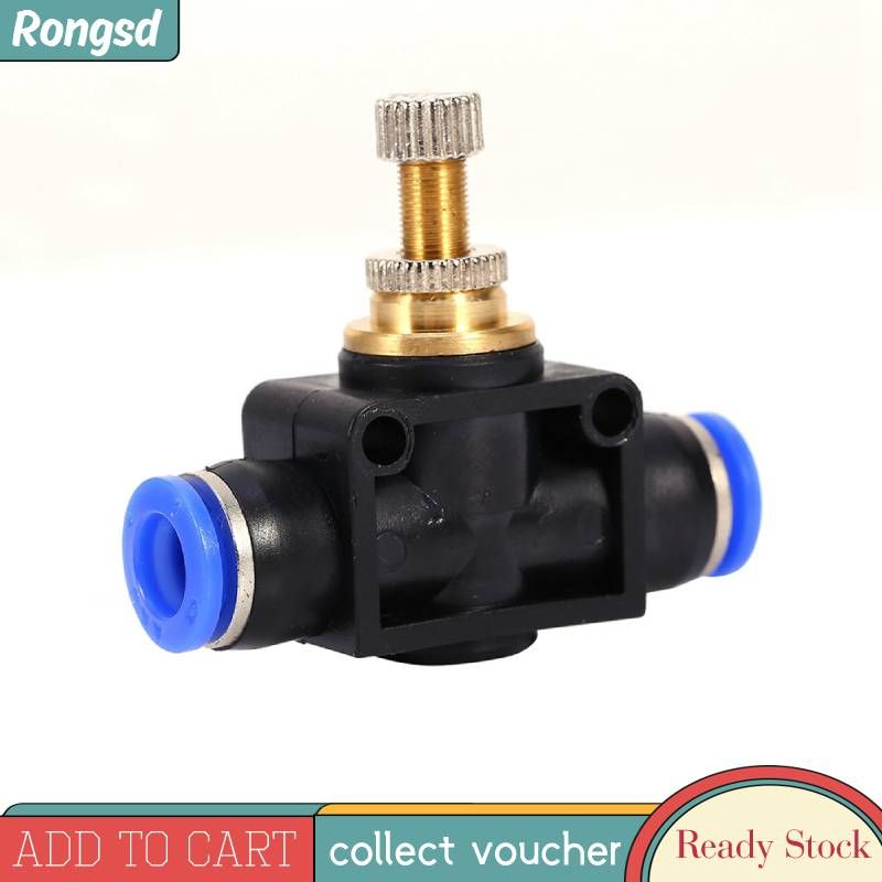 Speed Control Valve SA-8 Push to Connect Fittings Pneumatic Connector Joiner for Air Water Hose Pipe