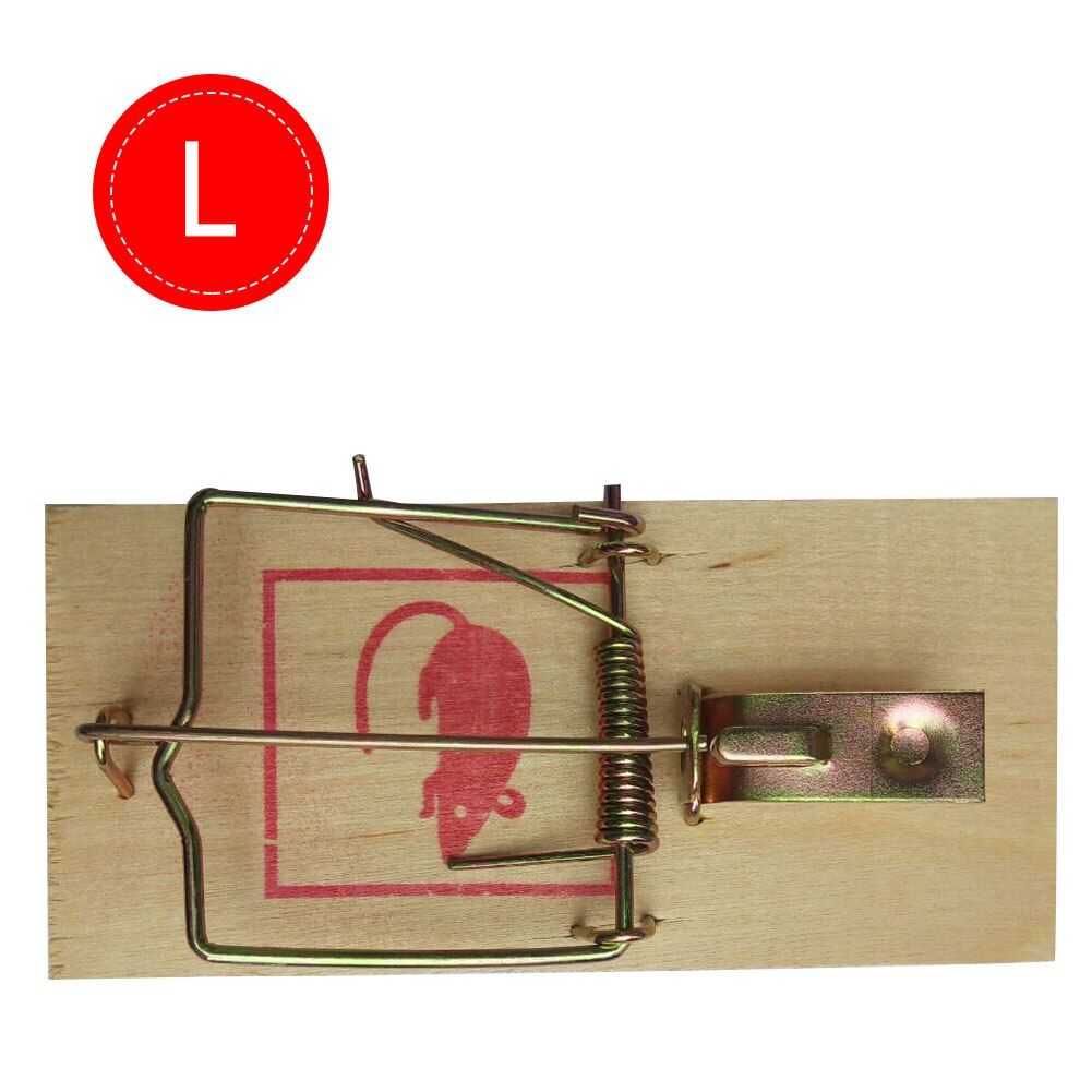Critter Catcher Pest Control Outdoor Reusable Wooden Mouse Traps Bait Mice Vermin Rodent Mousetraps Trap Home Garden Use（8X17.3CM）