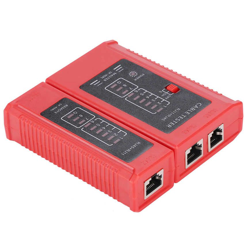Wire Lead Testing Tool WZ-468 RJ45 and RJ11 Network Cable Tester Ethernet LAN Test
