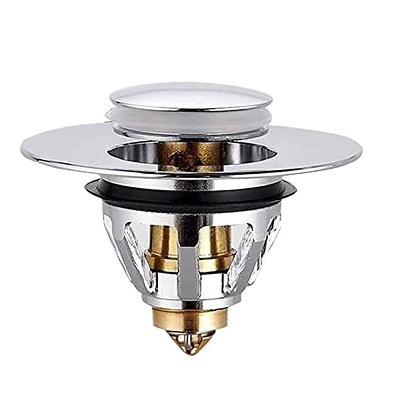 Basin Sink Waste Plug Bathroom Plugs Push-in Bounce Core Sink Spring Plug Used in Kitchen Bathroom and Toilet