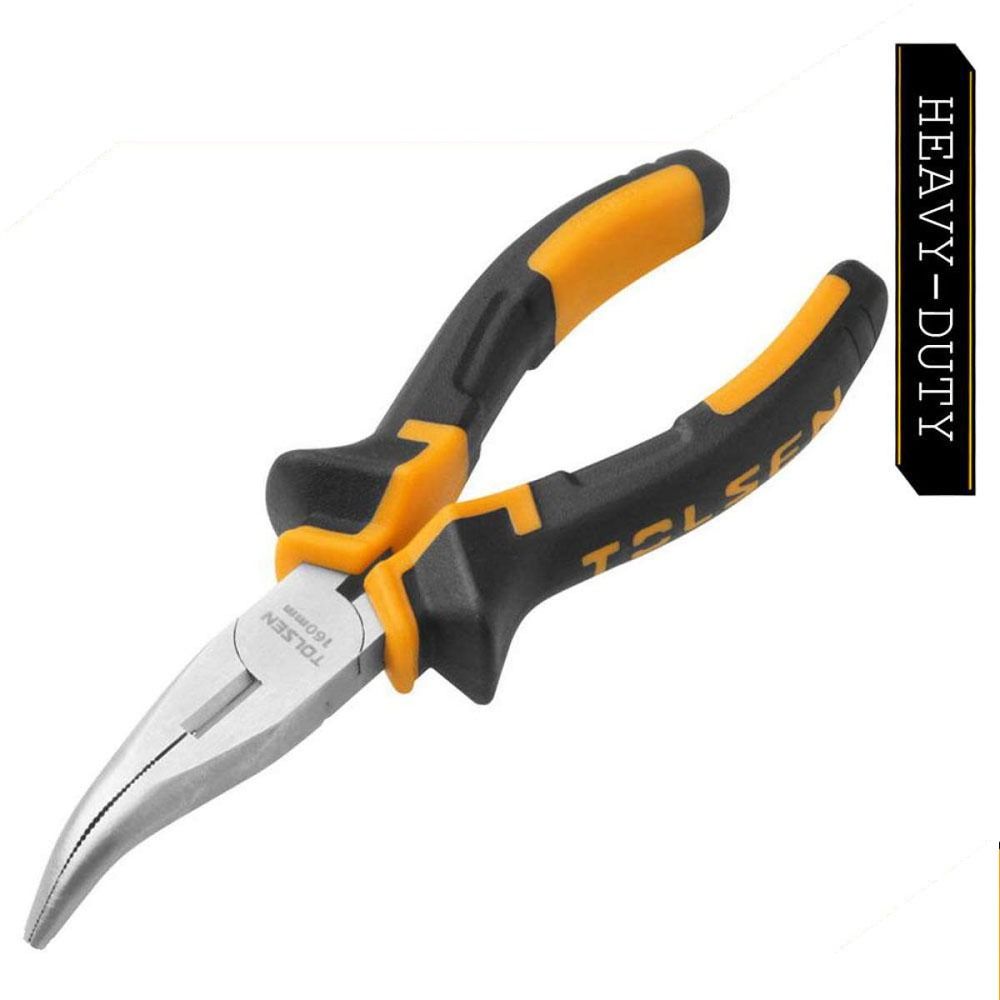 TOLSEN Bent Nose Pliers (6") TPR Handle 10008