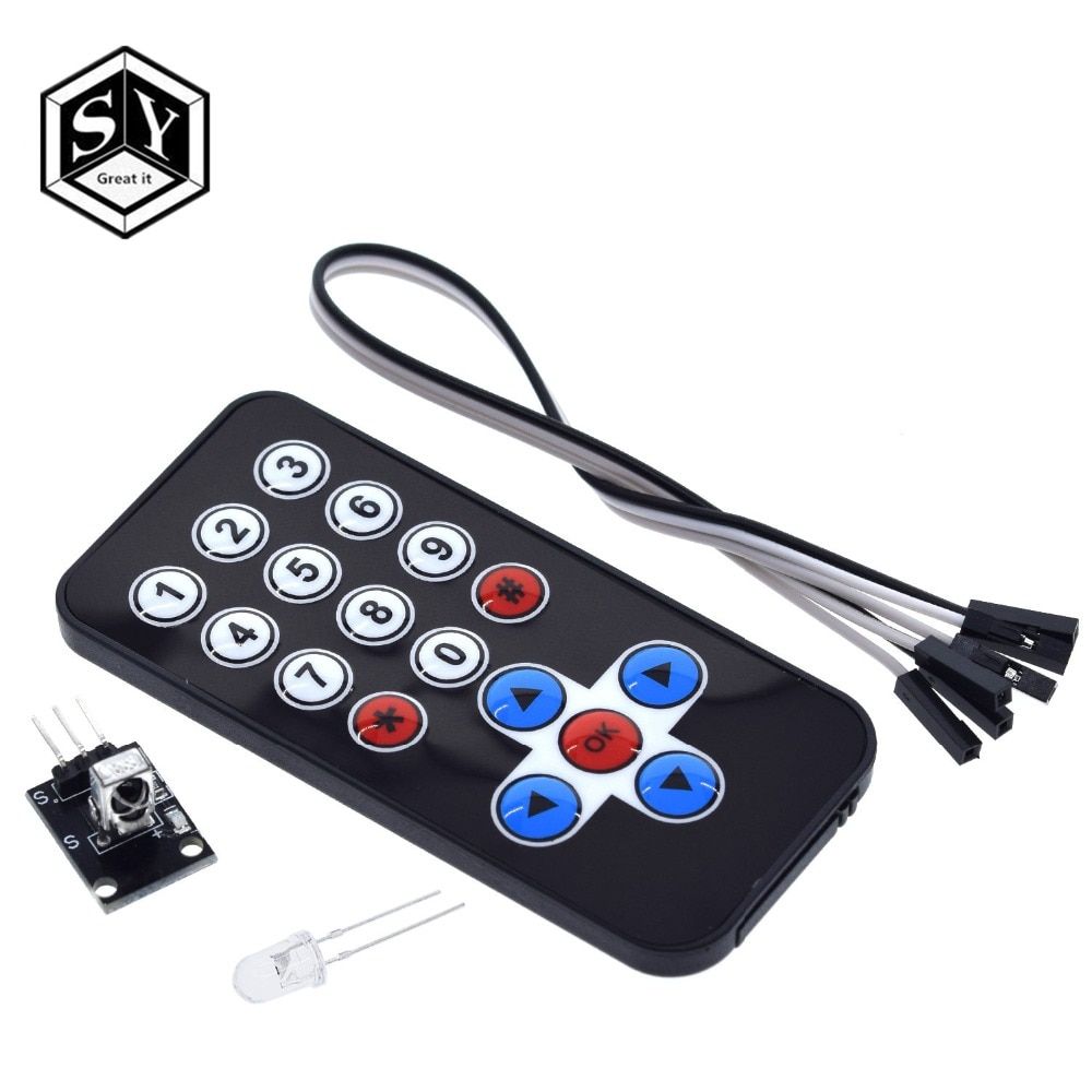 1Set Infrared Remote Control Module Wireless IR Receiver Module DIY Kit HX1838 for Arduino Raspberry Pi
