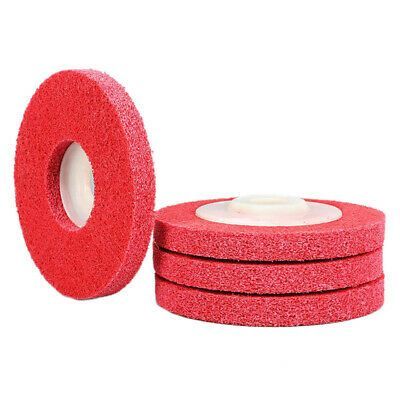 4" Angle Grinder Fiber Nylon Polishing Wheel Angle Grinding Sanding Disc, Nylon Fiber Buffing Polishing Wheel Sanding Disc Red