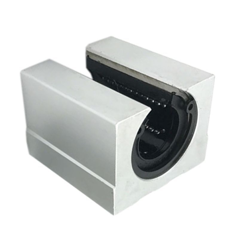 SBR25UU Linear Ball Bearing Slider Unit, 25mm Hole Diameter Linear Light Bearing Guide Rail Cylindrical Aluminum Bracket