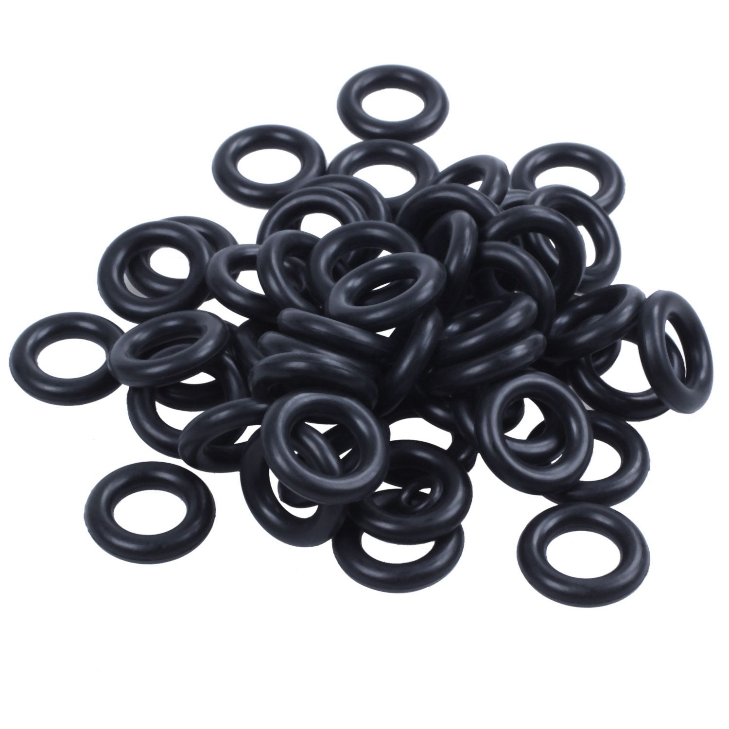 Individual 50x Black 16mm OD 9mm Inner Dia Nitrile Rubber O-ring Oil Seal Gasket
