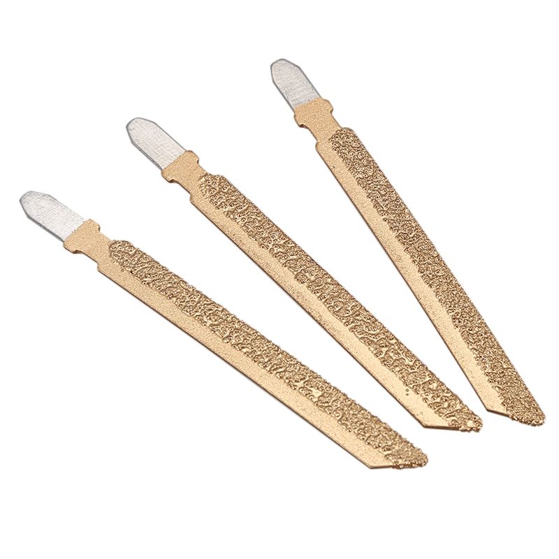 3Pcs 4 inch Vacuum Brazed Diamond Jig Saw  46 Grit Cutting Granite Ceramic Marble
