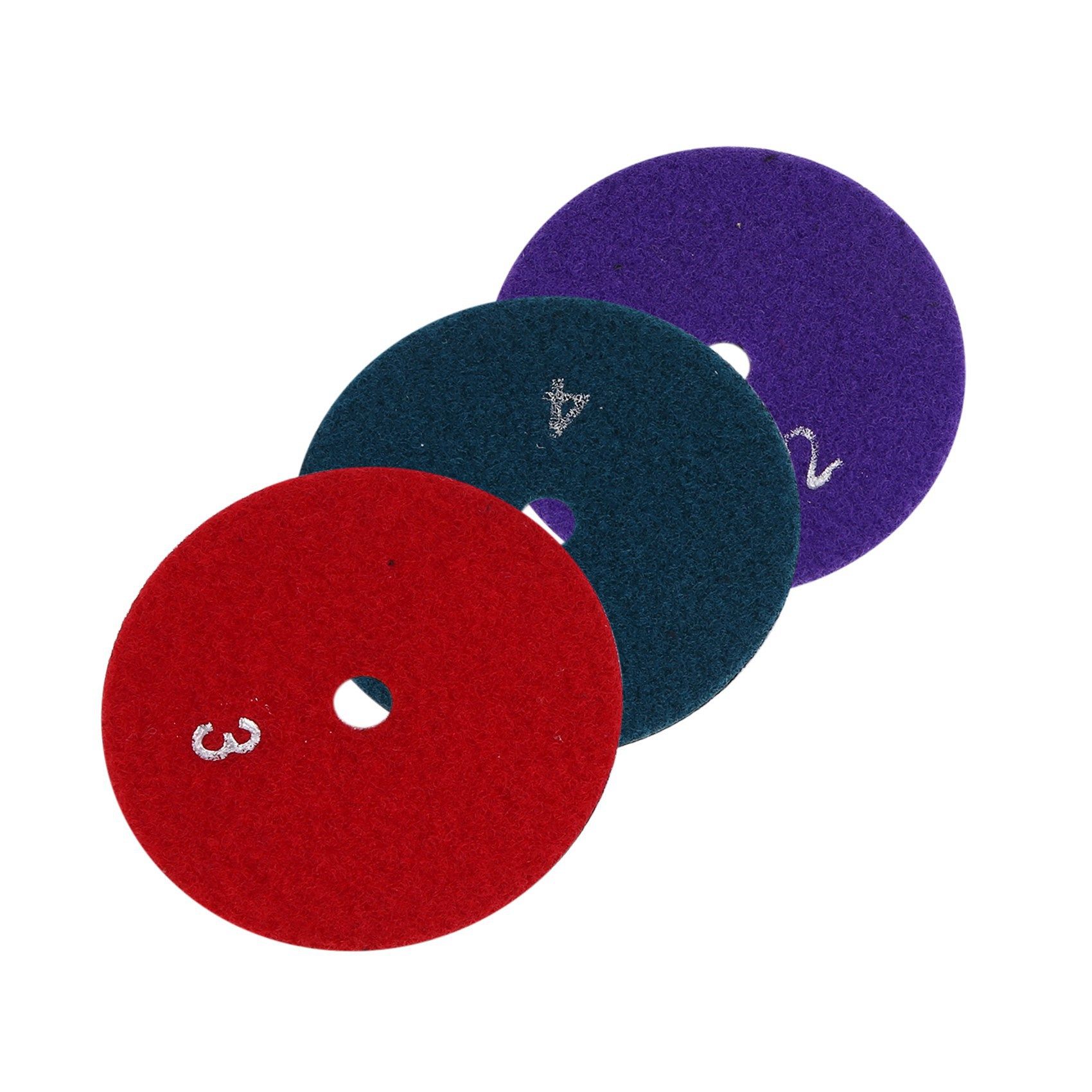 30 Pcs 100 mm Dry Polishing Pad 4 Inch Sharp Type Diamond Polishing Pads for Granite Marble Sanding Disc for Stone