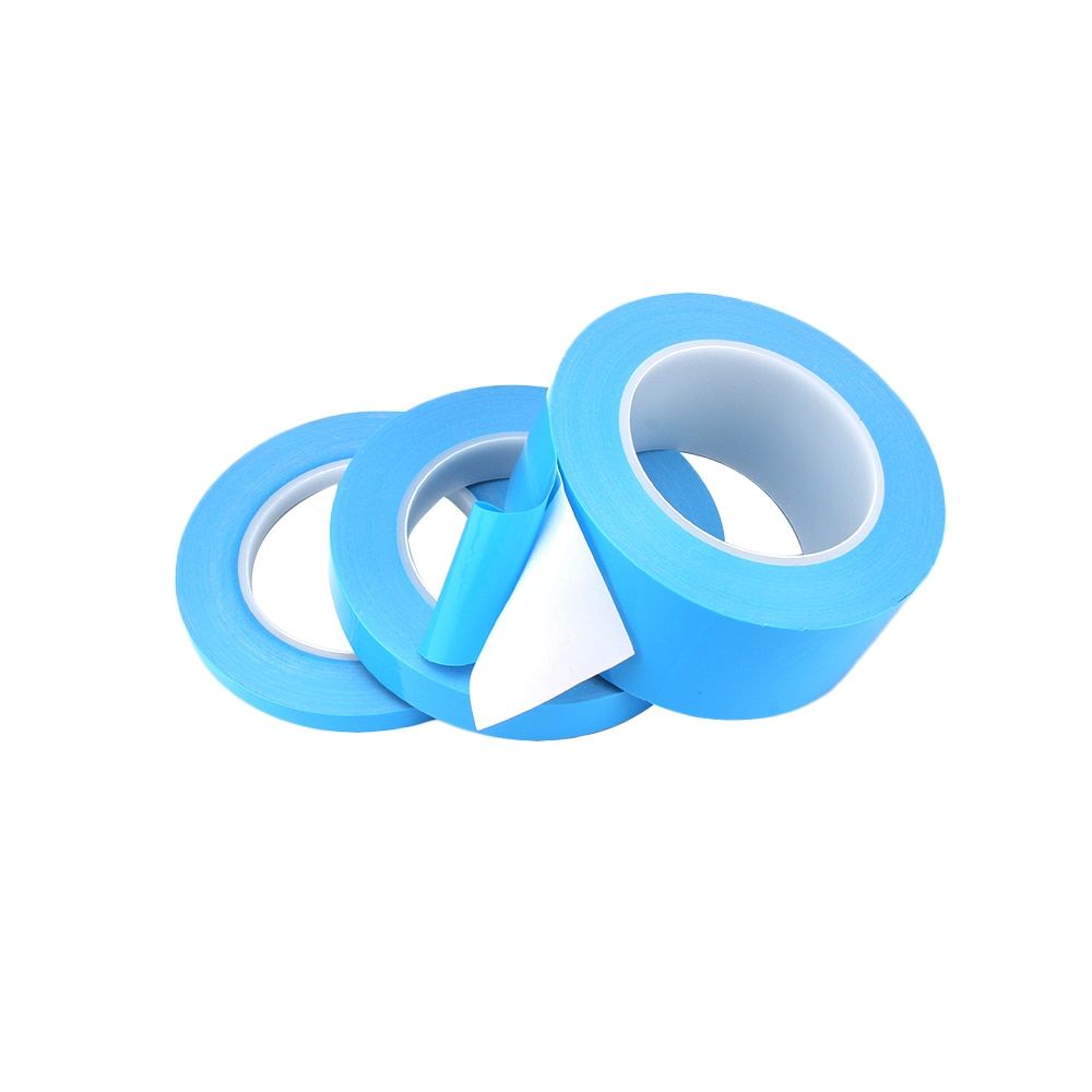 1PCS 25m / Roll 8mm 10mm 12mm 20mm width Thermal Double-sided Tape Adhesive LED Module Heat Sink High Temperature Tape