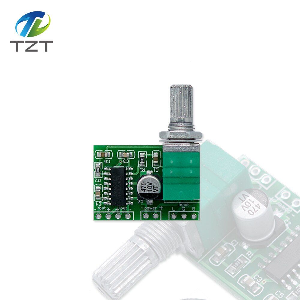1pcs PAM8403 Mini 5V Power Amplifier Board Support USB Power Supply 3W+3W (Switch potentiometer) 2-Channels Audio module