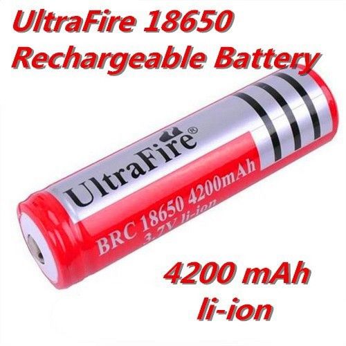 3.7V 18650 Li-Ion Battery 4200mAh Battery Rechargeable 1 pcs