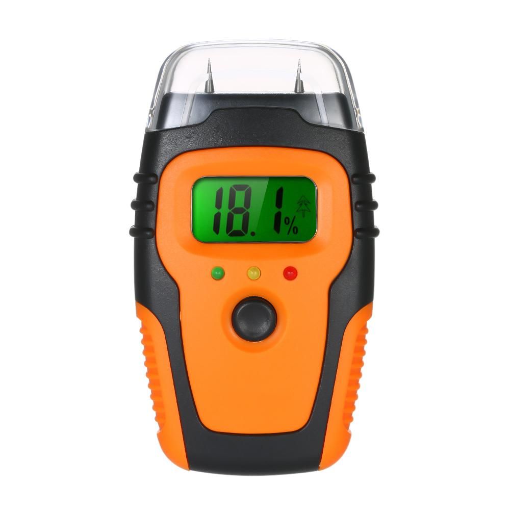 Handheld LCD Digital Wood Moisture Meter Tester Building Material Moisture Detector Pin-Type