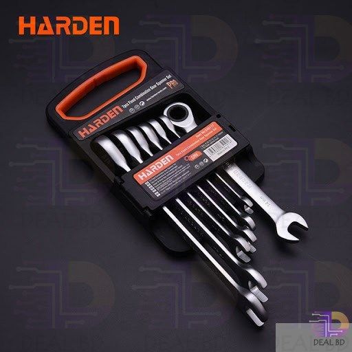 7 Pcs Sizes 8 10 12 13 14 17 19mm Fixed Combination Gear Spanner Set Chrome Vanadium Steel Hardened Chrome Plated Anti Rust Combination Spanner Tools Sets