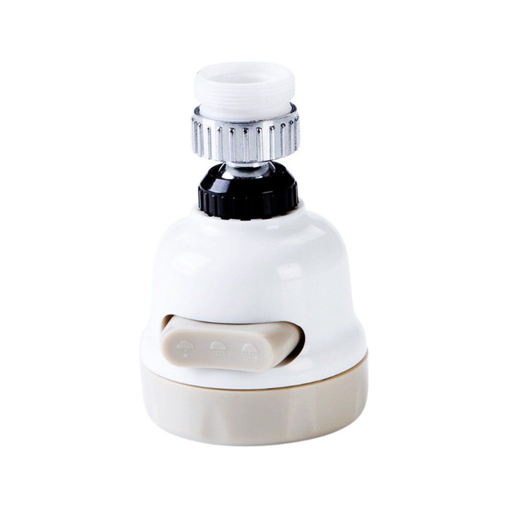 TE Water Tap Filter Faucet Splash-proof Filter Rotating Pressurizing Adjustable beige