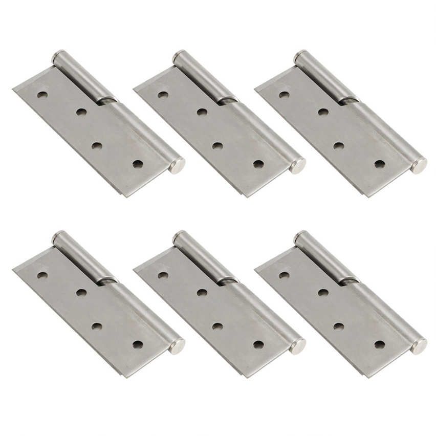 6 Set Flag Hinge Door Furnitures Silent Bearing Butt Household Hardware Accessories