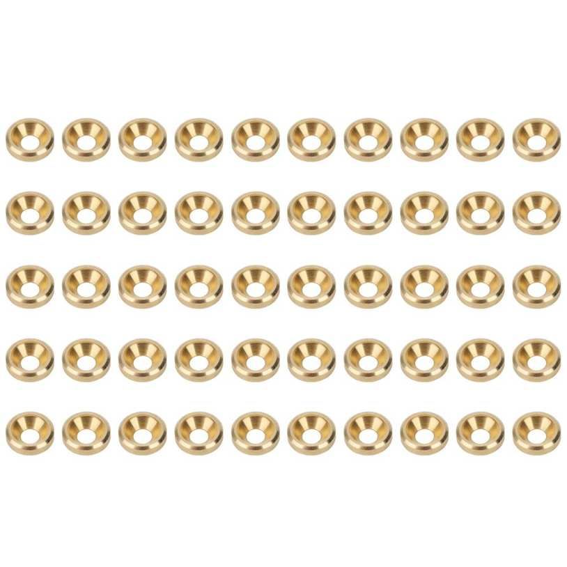 Countersunk Washer 50Pcs Screw CNC Pure Copper Flat Head Gasket Industrial Supplies