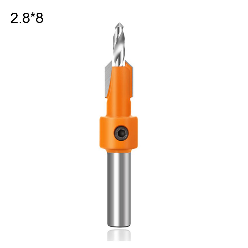 8mm Durable Alloy Carbon Steel Woodworking Countersunk Screw Step Drill Tool