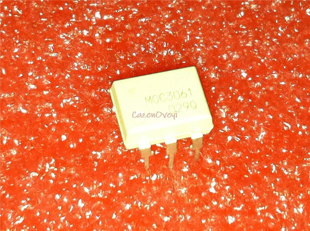 10pcs/lot MOC3061 M0C3061 DIP-6 Optoisolator - Triac In Stock