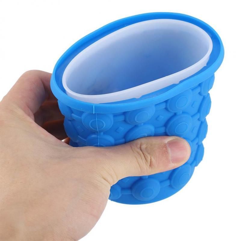 Silicone Ice Bucket, Party Drink Tub Ice Cube Maker Silicone Ice Cube Trays Molds Kitchen Tools for Chilling Burbon Whiskey tail Beverages And Travel