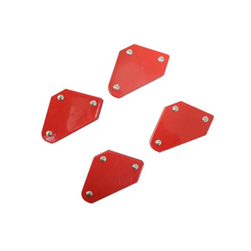 4pcs Mini Triangle-Welding Positioner Magnetic Fixed Angle Soldering Locator - Red