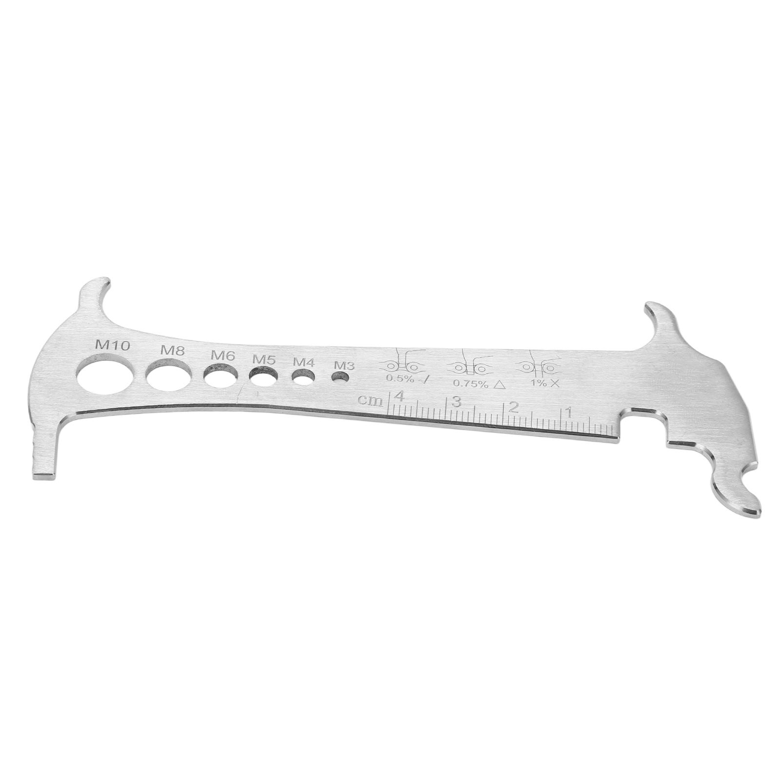 Chenmeng La RISK 3 in 1 Bicycle Chain Wear Checker Indicator Portable Stainless Steel Bike Gauge