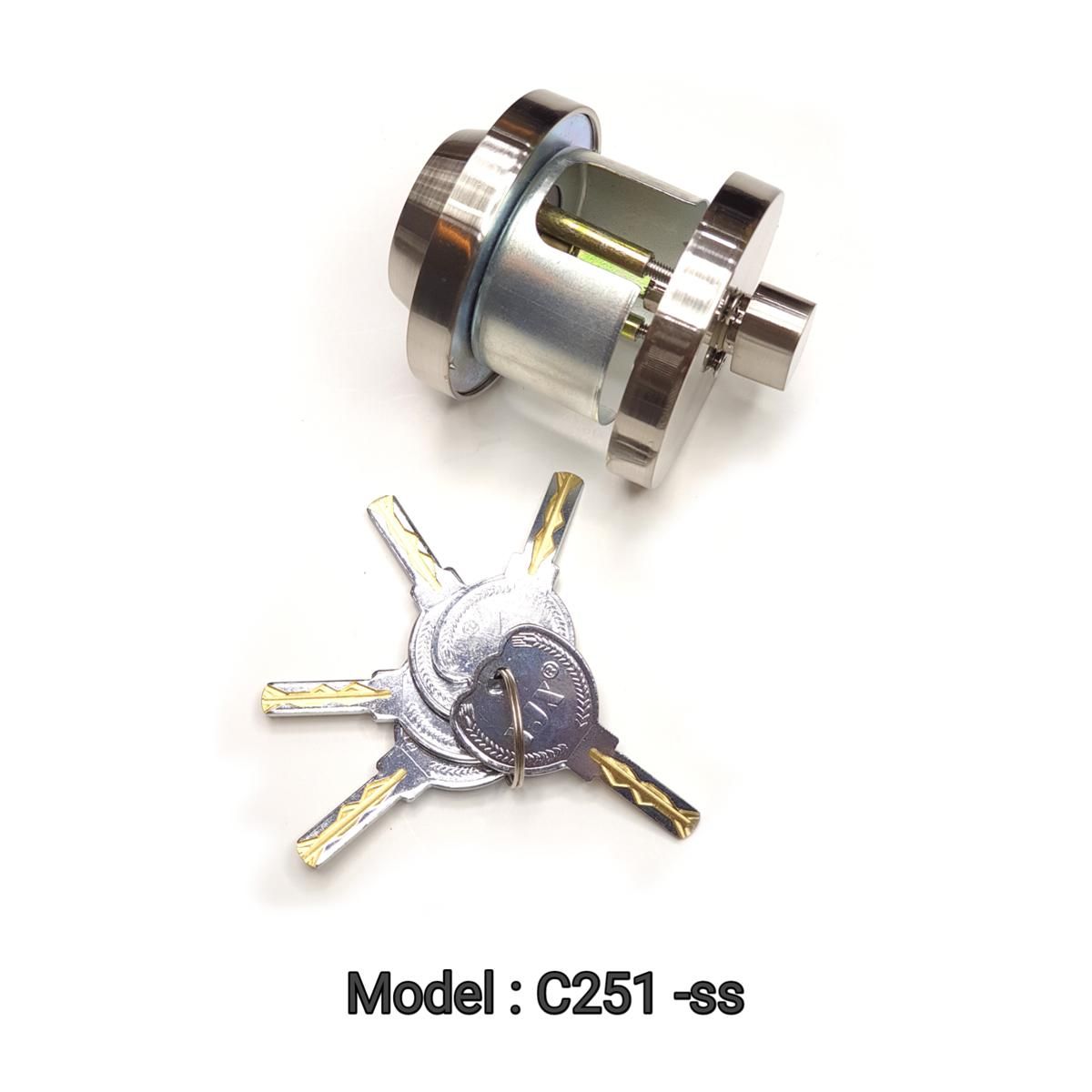 Door lock / home Security door lock with one side knob/ 5 Keys.