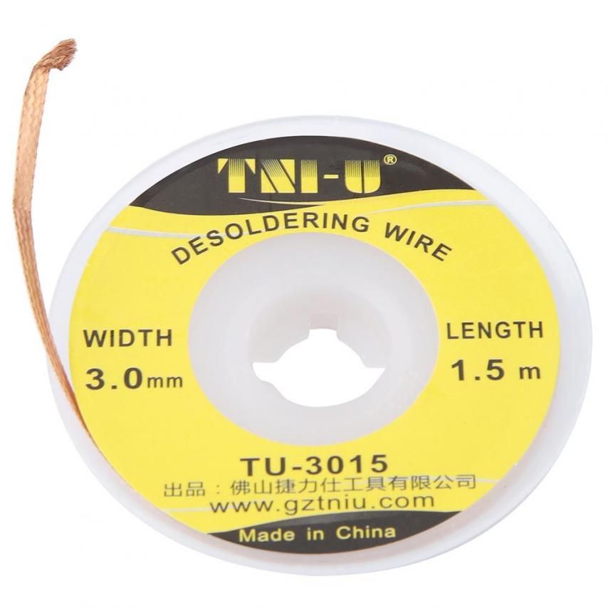 1.5m 3.0mm BGA Solder Wick Desoldering Braid Wire Solder Remover aluminum solder