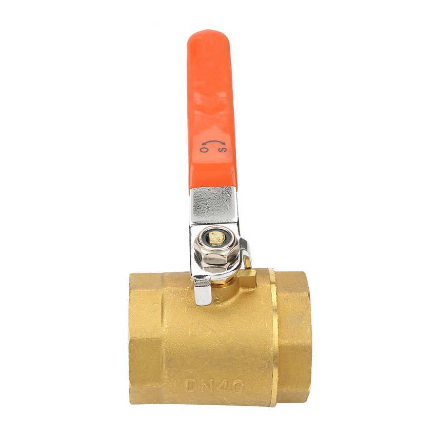 Thread Ball Valve 1pc DN40 1-1/2"BSP Brass Pipe 1.6MPa for Water Oil Gas
