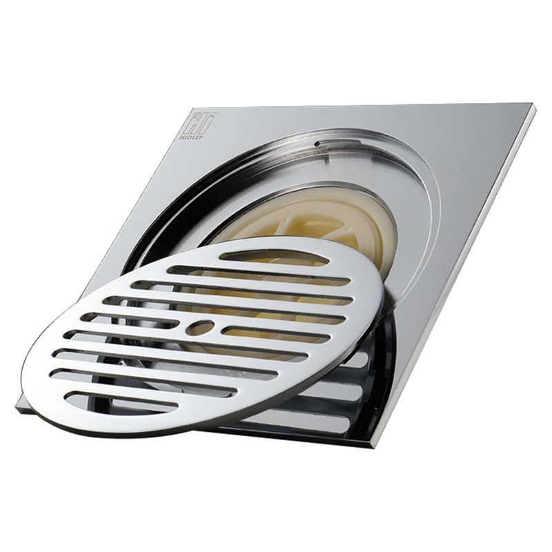 HIDEEP Copper Shower Floor Drain Bathroom Toilet Floor Drain 15X15cm Water Anti-Odor Wire Strainer Drain
