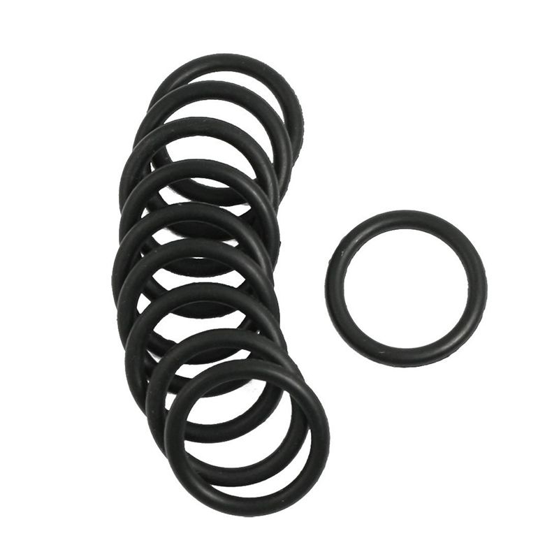 10 pcs Black Rubber fluid Seal O-rings Seals washers 20 x 15 x 2.5mm