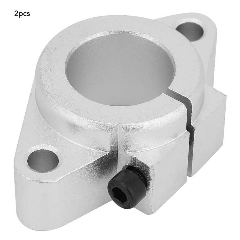 2pcs SHF20 Aluminum Alloy Bracket Linear Rail Shaft Rod Guide Support Stand