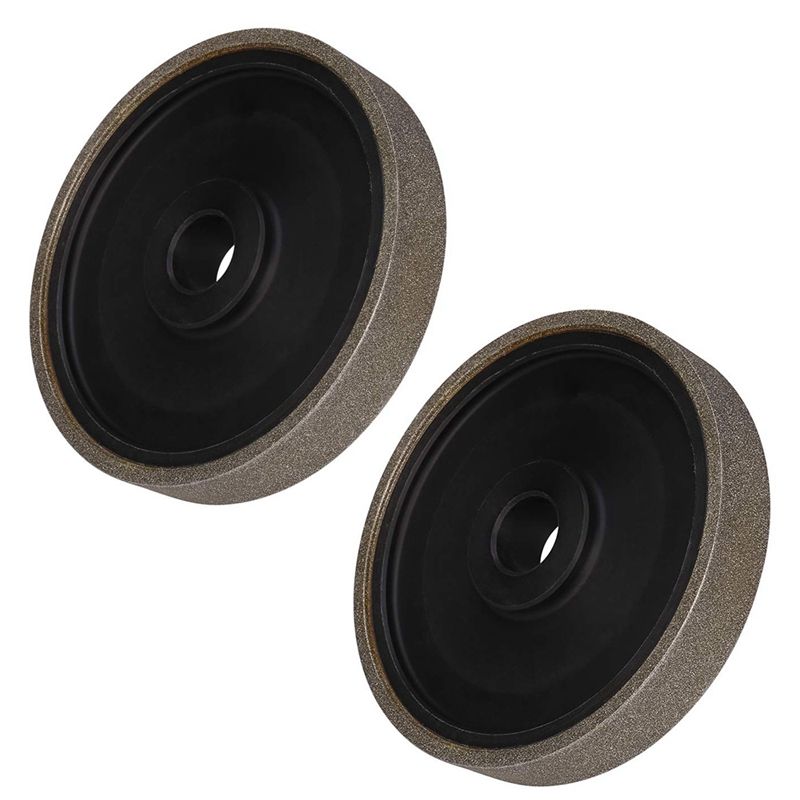 2Pcs Diamond Lapidary Jewelry Grinding Wheel with 1Inch Arbor Hole (for Gem Granite Glass Stone Marble)-800 &1000