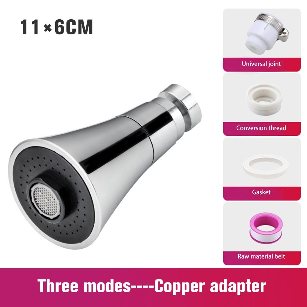 Pre-filter Kitchen Faucet Accessories Tap Faucet Adjustable 360 Rotating Water Conditioner Saving Shower Nozzle Adapter