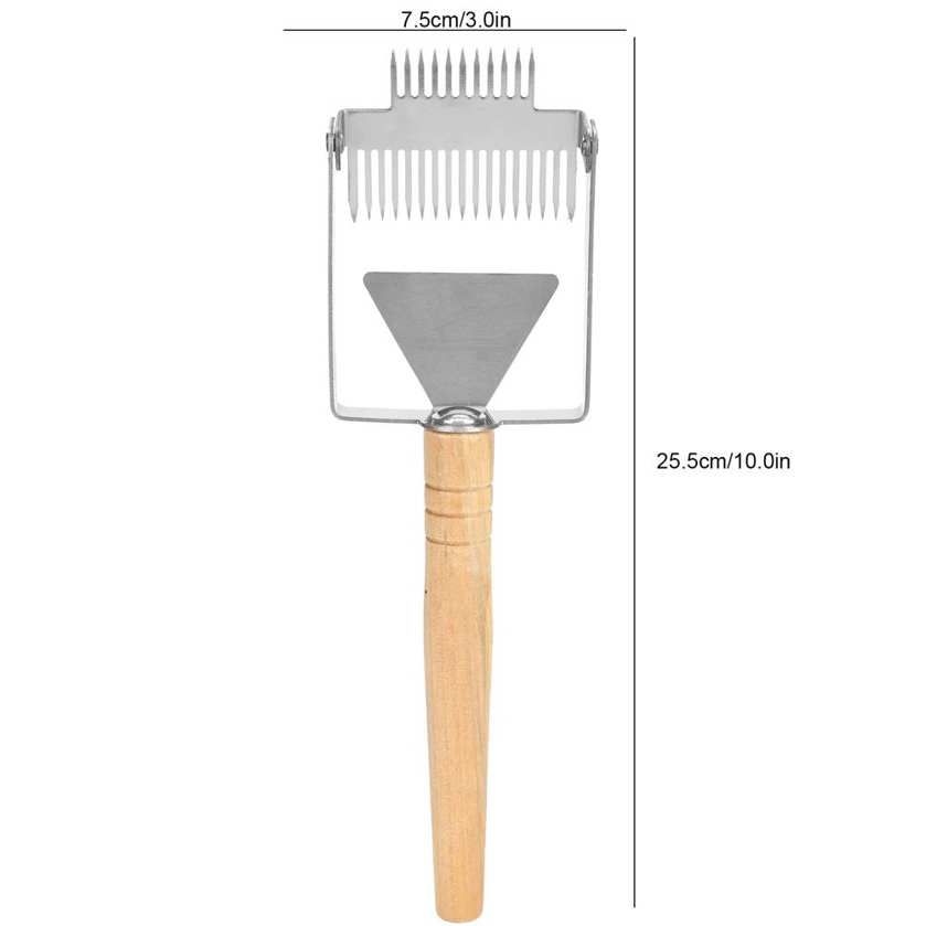 Beehive Scraper Honey Double-Head Uncapping Fork Shovel Tool Beekeeping Equipment