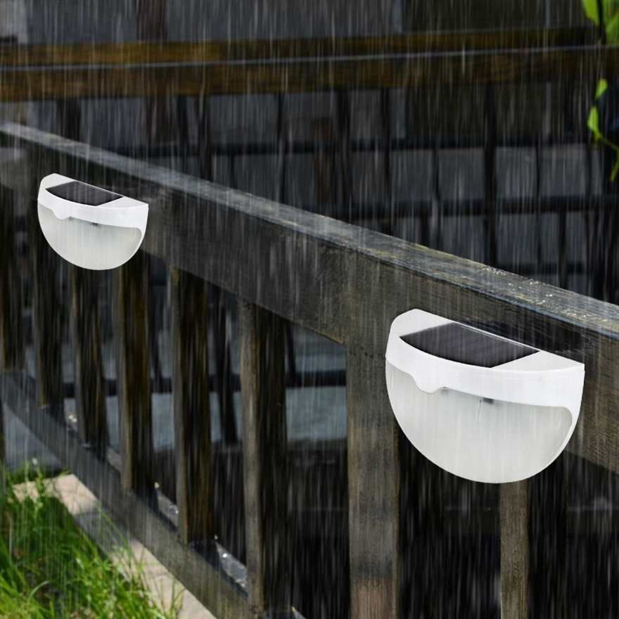 Solar Light 6LED Powered Garden Fence Lamp Decoration for Home Outdoor Courtyard Lighting