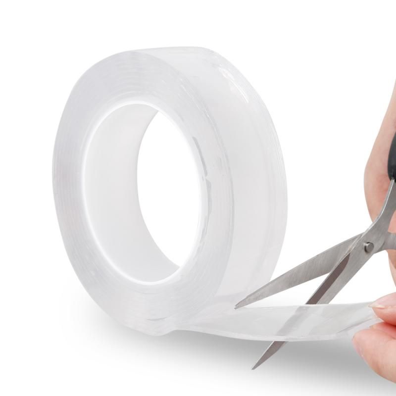 Transparent No Trace Acrylic Reusable Waterproof Adhesive Tape Nano Magic Tape Improvement Double Sided Tape Dropship Sticky Pad