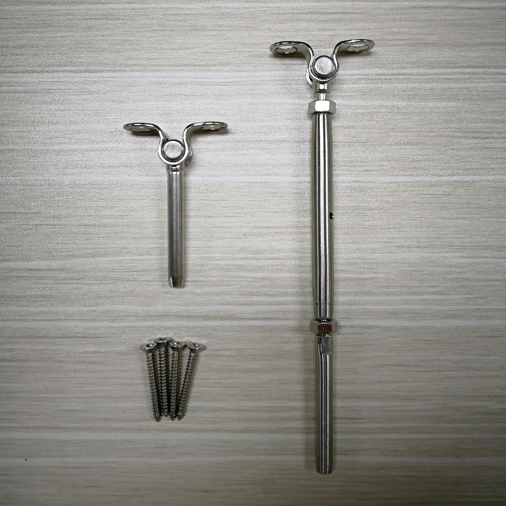 3/16" Set-Stainless Steel Deck Toggle Tensioner Set for Cable RailingCable